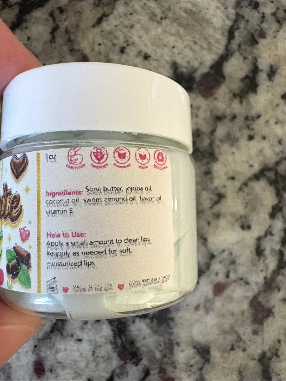 Aminnah Chocolate Mint Lip Butter/Scrub Set